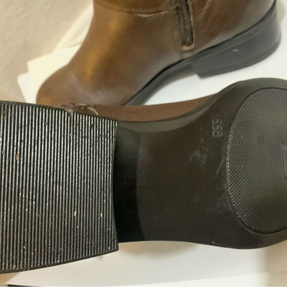 LRL Ralph Lauren Women's Marion Boot Size 5.5 Tall Riding Brown Leather Low Heel - Picture 12 of 15